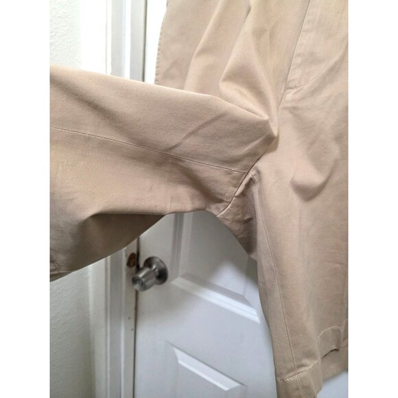 Nautica Plus Size Men's Khaki Flat Front Casual Shorts Size 42 Cotton Blend - Picture 5 of 9